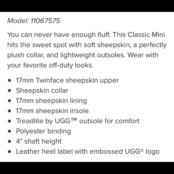 UGG CLASSIC MINI FLUFF - Picture 7 of 8